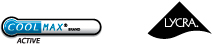 CoolMax / Lycra Logos